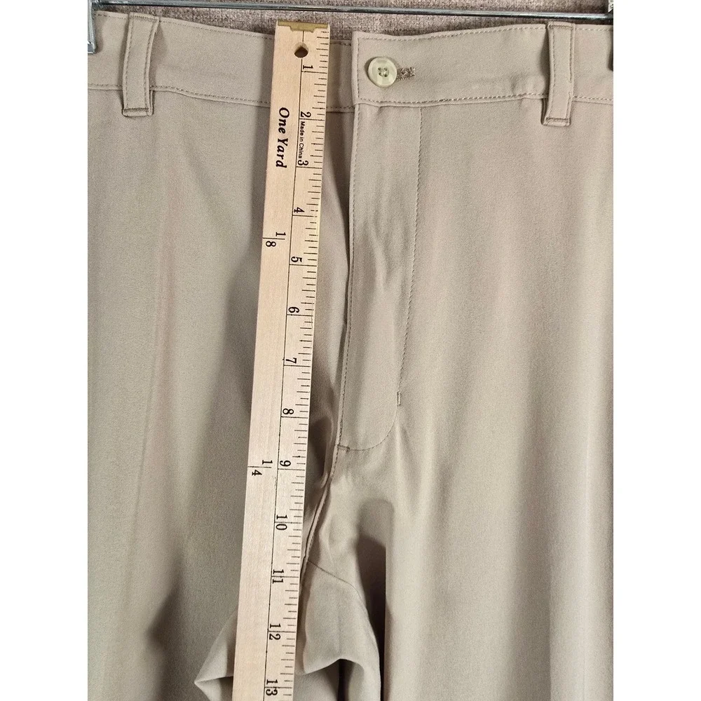 Ben Hogan Performance Mens Golf Pants 36x32 Beige Chinchilla Stretch UPF50 NWT